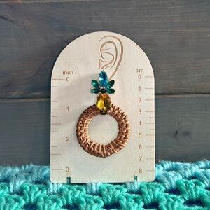 Pineapple Rattan Earrings